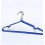 10pcs Random Color 40cm Non-Slip Metal Shirt Trouser Hook Hanger PVC Plastic and High Manganese Steel Hangers for Clothes Racks