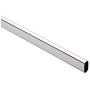 Desunia Oval Closet Rod - Heavy Duty - 15mm x 30mm - Polished Chrome - 95" Long - 1 Rod