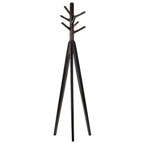 COAT RACK Feifei Floor Standing Tree Clothes Hat Stand Hanger Rotatable Solid Wood 3 Feet 7 Hooks, 4646178CM (Color : Black) COAT RACK Feifei Floor Standing Tree Clothes Hat Stand Hanger Rotatable Solid Wood 3 Feet 7 Hooks, 4646178CM (Color : Black)