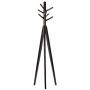 COAT RACK Feifei Floor Standing Tree Clothes Hat Stand Hanger Rotatable Solid Wood 3 Feet 7 Hooks, 4646178CM (Color : Black)