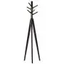 COAT RACK Feifei Floor Standing Tree Clothes Hat Stand Hanger Rotatable Solid Wood 3 Feet 7 Hooks, 4646178CM (Color : Black) COAT RACK Feifei Floor Standing Tree Clothes Hat Stand Hanger Rotatable Solid Wood 3 Feet 7 Hooks, 4646178CM (Color : Black)