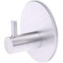 Cher9 8 Pcs Round Self Adhesive Hooks Home Kitchen Wall Door Hook Clothes Coat Bag Key Hanger Bathroom Towel Holder Storage Aluminum