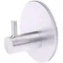 ZHARA 7 Pcs Round Self Adhesive Hooks Home Kitchen Wall Door Hook Clothes Coat Bag Key Hanger Bathroom Towel Holder Storage Aluminum