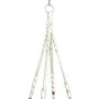 Macrame Plant Hanger Cotton 4 Legs 48 Inch For Indoor Outdoor, Living Room, Kitchen, Deck, Patio, High and Low Ceiling and Fits Round & Square Pots, Unique Design and Hand Knotted for Pot Size 10"-12"