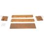 Fold able Organization Rustic Display Storage Wood Box, Mahogany Color (20&quotX50&quotX8”)
