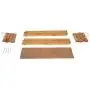 Fold able Organization Rustic Display Storage Wood Box, Mahogany Color (14&quotX20&quotX8”)