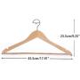 MCYYY 5 Pieces of Wooden Adult Clothes Hanger Jeans Pants Hangers Home Storage Rack Clothes Rack
