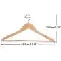 MCYYY 5 Pieces of Wooden Adult Clothes Hanger Jeans Pants Hangers Home Storage Rack Clothes Rack