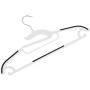 50pcs Durable Slim Heavy Duty Non Slip Coat Clothes Hook Hangers Plastic Hangers(Black)