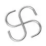 60 Pack Stainless Steel S Hooks, Heavy Duty S Shaped Hangers for Bathroom, Office and Kitchen