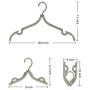Wincspace 16 PCS Portable Folding Hanger Multifunction Magic Stretch Clothes Plastic Hangers Lightweight Clothes Drying Rack for Home and Travel (16)