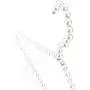 HANGERWORLD Pack of 6 Premium Metal Elegant Clothes Hangers Covered in Pearl Beads - 15.7 Inches