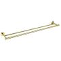 Hoooh Double Bath Towel Bar 36-Inch Stainless Steel Hand Towel Rack for Bathroom Wall Mount Brushed Gold, A102L90-BG