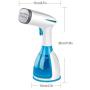 ZZYJYALG Hanging Ironing Machine Plastic Metal Handheld Transparent Water Tank Travel Bed Sheet Dormitory Curtain Cotton Cloth Portable Clothes Large Capacity High Temperature Ironing(Blue)