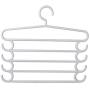 qiao-qiao-store Multi Layer Clothes Hanger Holder Wardrobe Pants Towel Can Hold for Pants, Towel, tie, Scarf etc. Tie Organizer，Apricot,38x34cm