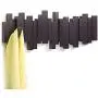 Clothes Hook - Wall Hanger Hook Wall Coat Rack Door Key Decoration Hook (Color : Brown)
