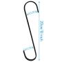 WHYHKJ 10pcs 8 Inch Black S Shape Hooks Heavy-Duty Hanging Flat Hooks Pot Pan Hanger Clothes Storage Rack Tool Kitchen Tools