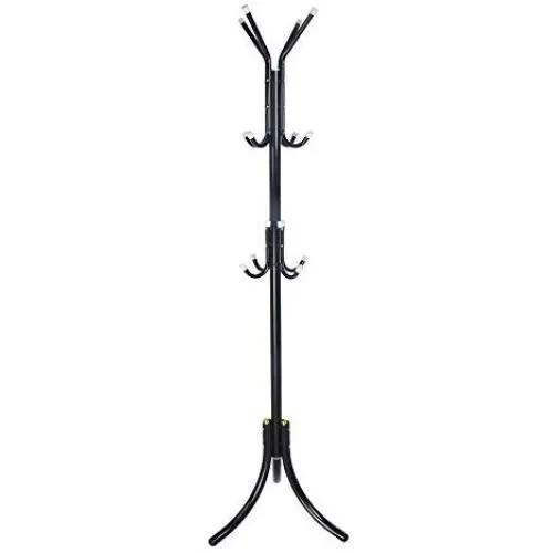 High-Grade Carbon Steel Pipe Tree Coat Rack Stand, 8 Hooks - Super Easy Assembly NO Tools Required - Hallway/Entryway Coat Hanger Stand for Clothes, Suits, Accessories High-Grade Carbon Steel Pipe Tree Coat Rack Stand, 8 Hooks - Super Easy Assembly NO Tools Required - Hallway/Entryway Coat Hanger Stand for Clothes, Suits, Accessories