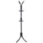 High-Grade Carbon Steel Pipe Tree Coat Rack Stand, 8 Hooks - Super Easy Assembly NO Tools Required - Hallway/Entryway Coat Hanger Stand for Clothes, Suits, Accessories