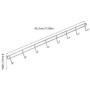 Woyisisi Clothes Hanger Wall Mounted 8 Hooks Hat Keychain Laundry Rack Hanger Storage Shelf Home(White)