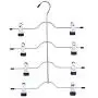 DNJKSA Layers Stainless Steel Multifunctional Clothes Hangers Pants Storage Hangers Cloth Rack Multilayer Storage Cloth Hanger(5 Pieces/Lot)(Random Color) DNJKSA Layers Stainless Steel Multifunctional Clothes Hangers Pants Storage Hangers Cloth Rack Multilayer Storage Cloth Hanger(5 Pieces/Lot)(Random Color)