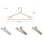 SAASNY Coat Hangers Plastic Hangers,Plastic Coat Hangers,5 Pack Clothes Hangers Thin Plastic Hangers Space Saving Coat Hanger Non Slip Suit Hanger,Grayish White,Dress,Jacket,Heavy Clothes Hangers
