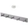 3M Self Adhesive Hooks Without Drilling, 304 Stainless Steel Heavy Duty Bathroom Hook Towel Robe Coat Clothes Bag Hanger Holder for Bathroom, Kitchen,Room (5-hook 1 PCS) 3M Self Adhesive Hooks Without Drilling, 304 Stainless Steel Heavy Duty Bathroom Hook Towel Robe Coat Clothes Bag Hanger Holder for Bathroom, Kitchen,Room (5-hook 1 PCS)