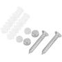 uxcell Stainless Steel Home 2 Hooks Wall Mounted Handbag Hat Clothes Holder Hanger Rack