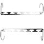 Generic Metal Wardrobe Closet Bar Clothes Coat Hanger Organizers for Space Saving Set of 4