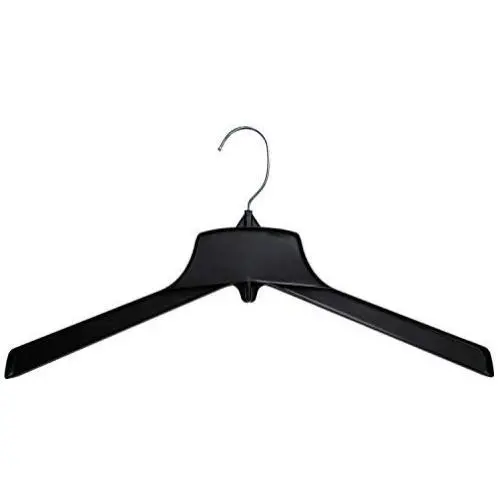 Hanger Central Heavy-Duty Black Plastic Closet Department Store Coat Hangers, 17 Inch, 50 Pack Hanger Central Heavy-Duty Black Plastic Closet Department Store Coat Hangers, 17 Inch, 50 Pack