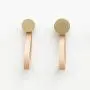 Round Beech Wood & Brass Wall Hook with Leather Loop - Modern design wall mounted coat hanger Round Beech Wood & Brass Wall Hook with Leather Loop - Modern design wall mounted coat hanger