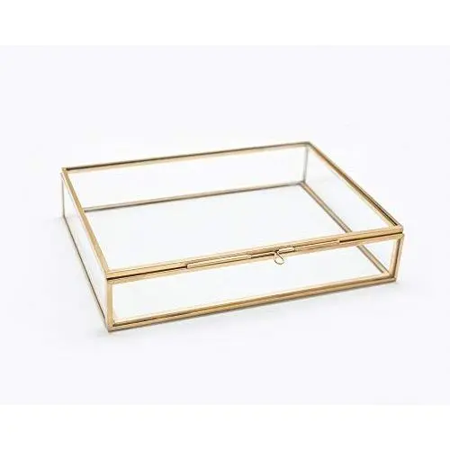 The Queen of Crowns Glass Photo Box, Proof Box, Glass Shadow Box, Gold Glass Boxes (5x7) The Queen of Crowns Glass Photo Box, Proof Box, Glass Shadow Box, Gold Glass Boxes (5x7)