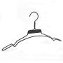 Luxury Wide Shoulder Matte Black Metal Coats Hanger for Clothes, Strong Double Line Heavy Duty Garment Hanger (10 Pieces)