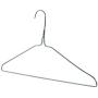 HANGERWORLD 100 Silver 16inch Wire Metal Pants Bar Coat Clothes Garment Hangers
