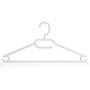 HANGERWORLD 10 Black 16inch Plastic All Purpose Coat Clothes Garment Bar Hanger Swivel Hook