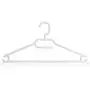 HANGERWORLD 10 Black 16inch Plastic All Purpose Coat Clothes Garment Bar Hanger Swivel Hook