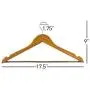 Neaties Natural and Safe Bamboo Wood Hangers Cherry Finish, 24pk Neaties Natural and Safe Bamboo Wood Hangers Cherry Finish, 24pk