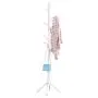 Tree Coat Rack Hanger Simple Clothes Rack, Wood Color, White, Brown, 50cm50cm175cm Haiming (Color : White)
