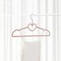 PeiQiH Velvet Childrens Clothes Hangers, Ultra Thin Space Saving Notched 360掳 Swivel Hook No-Trace Not-Slip Kids Hangers for T-Shirt Coats-Rose Red-20 Pack 33x20cm