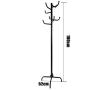 Y.H.Valuable Coat Racks Simple Black Coat Rack Floor Rack Wrought Iron Modern Minimalist Clothes Rack Bedroom Fashion Floor Hanger Entryway Furniture