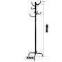 Y.H.Valuable Coat Racks Simple Black Coat Rack Floor Rack Wrought Iron Modern Minimalist Clothes Rack Bedroom Fashion Floor Hanger Entryway Furniture