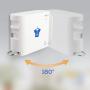 Retractable Clothesline Clothesline Rope Drying Rack Balcony Clothes Line with Hanger Hole, White