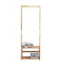 XF Coat Racks Bamboo Wo Wood Coat Rack Floor Bedroom Hanger Simple Clothes Shelf Household Rack Hanger - Wood Color Entryway Furniture (Size : 78178cm)