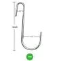 18 Pack ESFUN 4 inch Heavy Duty S Hooks Pan Pot Holder Rack Hooks Hanging Hangers S Shaped Hooks for Kitchenware Pots Utensils Clothes Bags Towels Plants