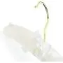 HANGERWORLD 10 Ivory 17inch Satin Padded Top Coat Clothes Wedding Garment Dress Hangers with Buttons HANGERWORLD 10 Ivory 17inch Satin Padded Top Coat Clothes Wedding Garment Dress Hangers with Buttons