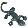 Wall Mount Cast Iron Gecko Shaped Hook Coat Hat Clothes Hanger/Cast Iron Decorative Wall Hook - Gecko Hook Hanger Holder Coat Apron Hat Towel Wall Hook, Wall Hanging Decoration Hook