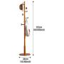 Moolo Coat Rack,Modern Minimalist Home Floor-Standing Solid Wood Hanger Bedroom Creative Multifunction Clothes Storage Rack