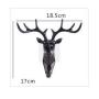 Copter ORGANBOO Creative American hook deer head modeling wall decoration hanger suction cup living room bedroom coat key hooks (Black)