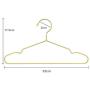 10PC 32cm Children Cute Gold Metal Clothes Shirts Hanger with Notches, Heavy Duty Small Coats Hanger for Kids Decoration