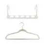 Wonder Hanger Max Velvet Hanger Combo, 10 Hanging Closet Organizers w/ 50 Velvet Hangers - White